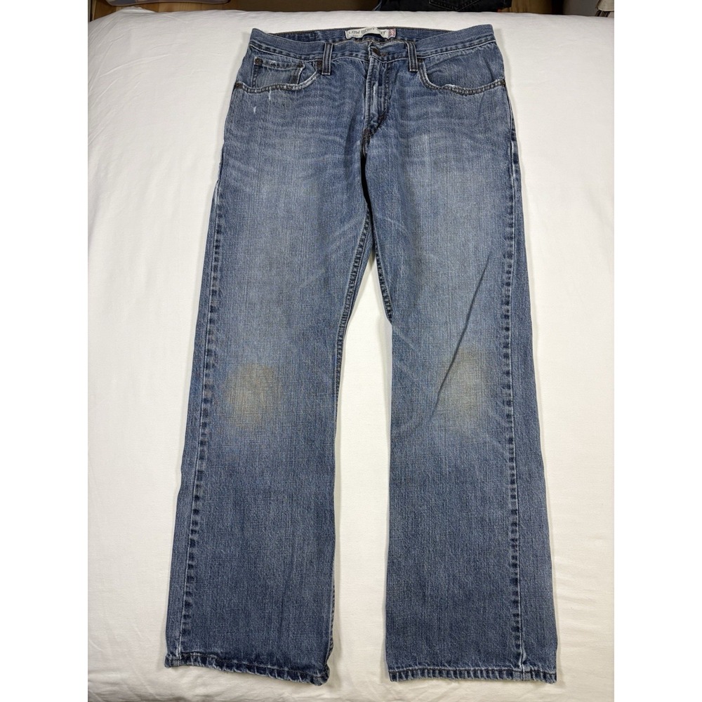 Y2K Levi's 527 Low Boot Cut Jeans Mens 32x32 Blue Medium Wash 2008 100% Cotton